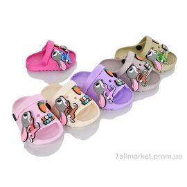 Фотография Шлепки детские летние Лето 348 mix (12 пар р.18-23) "Deshman" недорого оптом от прямого поставщика