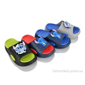 Фотография Шлепки детские летние Лето C770 mix (12 пар р.30-35) "BABYSHOP" недорого оптом от прямого поставщика