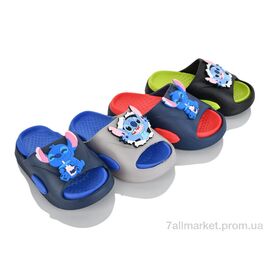 Фотография Шлепки детские летние Лето E770 mix (12 пар р.24-29) "BABYSHOP" недорого оптом от прямого поставщика