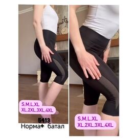 Фотография Бриджи женские 5413 black р.S-XL "VICTORY" недорого оптом от прямого поставщика