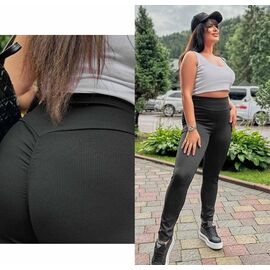 Фотография Лосины женские 5276 black р.S-XL "VICTORY" недорого оптом от прямого поставщика