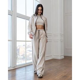 Костюм спортивний жіночий теплий Д134 beige р.S-XL "AZNA" недорого оптом від прямого постачальника
