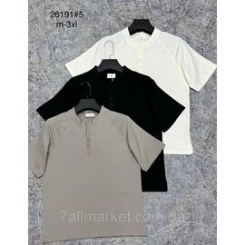 Фотография Футболка мужская молодёжная р-ры M-3XL (3цв) "PROSTOMEN" недорого оптом от прямого поставщика