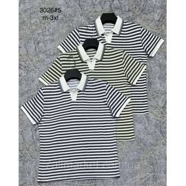 Фотография Футболка-поло мужская молодёжная р-ры M-3XL (3цв) "PROSTOMEN" недорого оптом от прямого поставщика