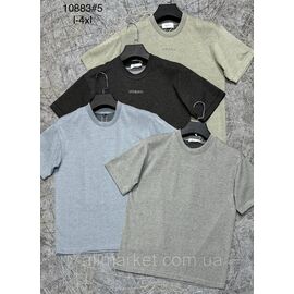 Фотография Футболка мужская молодёжная р-ры L-4XL (3цв) "PROSTOMEN" недорого оптом от прямого поставщика