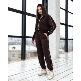 Костюм спортивний жіночий теплий ТРІЙКА6 chocolate р.XS-L "AZNA" недорого оптом від прямого постачальника