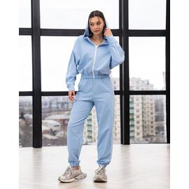 Костюм спортивний жіночий теплий ТРІЙКА6 l.blue р.XS-L "AZNA" недорого оптом від прямого постачальника
