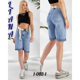 Фотография Шорты женские 1002-1 l.blue р.25-30 "Beki" недорого оптом от прямого поставщика