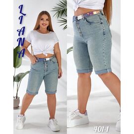 Фотография Шорты женские 401-1 l.blue р.30-36 "Beki" недорого оптом от прямого поставщика