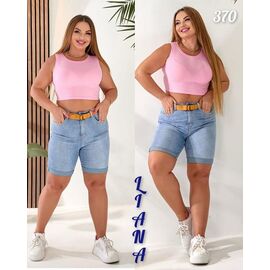 Фотография Шорты женские 370-1 l.blue р.28-33 "Beki" недорого оптом от прямого поставщика