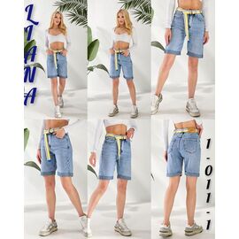 Фотография Шорты женские 1011-1 l.blue р.25-30 "Beki" недорого оптом от прямого поставщика