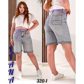 Фотография Шорты женские 320-1 l.grey р.25-30 "Beki" недорого оптом от прямого поставщика