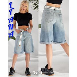 Фотография Шорты женские 349-1 l.blue р.25-30 "Beki" недорого оптом от прямого поставщика