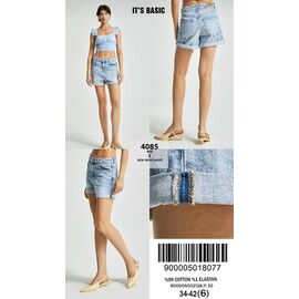 Фотография Шорты женские 4085-4S5-3 l.blue р.34-42 "Jeans Style" недорого оптом от прямого поставщика