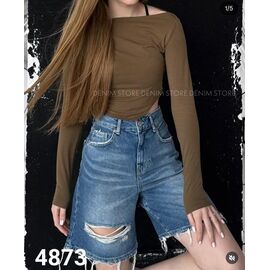 Фотография Шорты женские 4873 blue р.34-42 "Jeans Style" недорого оптом от прямого поставщика
