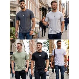 Футболка чоловіча S3115 d.grey р.46-54 "Shon" недорого оптом від прямого постачальника