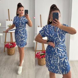 Фотография Платье летнее женское 201 l.blue р.42-52 "LINDA" недорого оптом от прямого поставщика