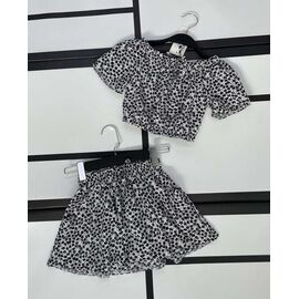 Фотография Костюм детский на девочку 606-1 black-white р.128-152 "Kosmy" недорого оптом от прямого поставщика