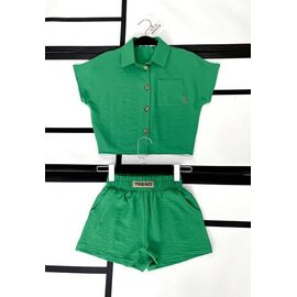 Фотография Костюм детский на девочку 525 green р.128-152 "Kosmy" недорого оптом от прямого поставщика