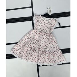 Фотография Платье детское лёгкое на девочку K704 beige-red р.98-122 "Kosmy" недорого оптом от прямого поставщика