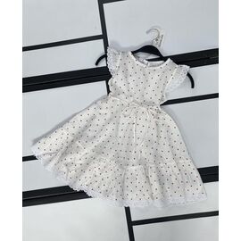 Фотография Платье детское лёгкое на девочку K705 white-red р.98-122 "Kosmy" недорого оптом от прямого поставщика