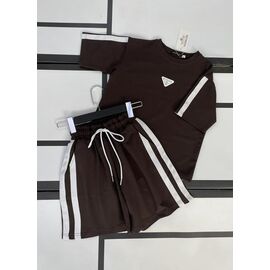 Фотография Костюм детский на девочку 575 brown р.124-158 "Kosmy" недорого оптом от прямого поставщика