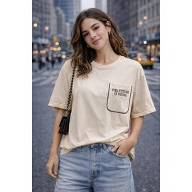футболка жіноча 60156 beige р.S-L "Major" недорого оптом від прямого постачальника