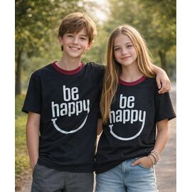 Фотография Футболка детская унисекс M1421 black р.10-14 "MMZ" недорого оптом от прямого поставщика