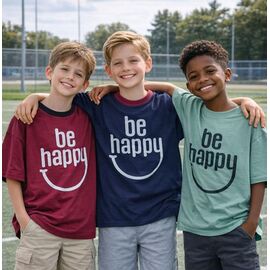 Фотография Футболка детская унисекс M1425 l.blue р.10-14 "MMZ" недорого оптом от прямого поставщика