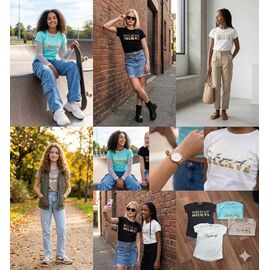 Фотография Футболка детская на девочку M1420 beige р.9-13 "MMZ" недорого оптом от прямого поставщика