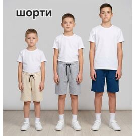 Фотография Шорты детские на мальчика M1492 grey р.8-12 "MMZ" недорого оптом от прямого поставщика