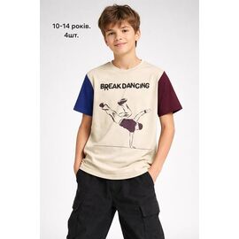 Фотография Футболка детская на мальчика M1573 beige р.10-14 "MMZ" недорого оптом от прямого поставщика