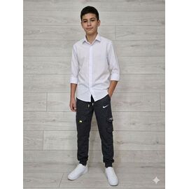 Фотография Штаны детские спортивные на мальчика M060 black р.12-15 "MMZ" недорого оптом от прямого поставщика