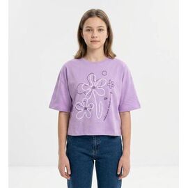 Фотография Футболка детская на девочку M1510 purple р.10-16 "MMZ" недорого оптом от прямого поставщика