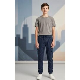 Фотография Джинсы детские на мальчика M1588 navy р.13-17 "MMZ" недорого оптом от прямого поставщика