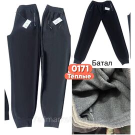 Спортивні штани чоловічі, на манжеті/фліс/батал р-ри 70-78 (56-64) (2кв)"STELLA" недорого від прямого постачальника