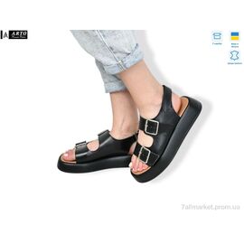 Босоніжки жіночі літні Літо 414 чорний к. (8 пар р.36-41) "ARTO" недорого оптом від прямого постачальника