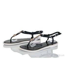 Босоніжки жіночі літні Літо W6-4 black (10 пар р.37-41) "Xifa" недорого оптом від прямого постачальника