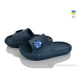 Фотография Шлепки детские летние Лето Cross 022 т.синій (6 пар р.24-29) "Vladimir" недорого оптом от прямого поставщика