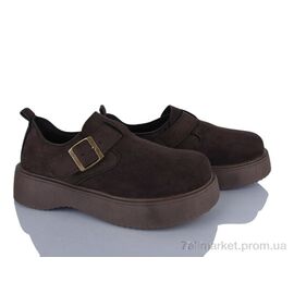 Фотография Туфли женские стильные Весна/осень No brand 202 brown (8 пар р.37-40) "Prime-Opt" недорого оптом от прямого поставщика