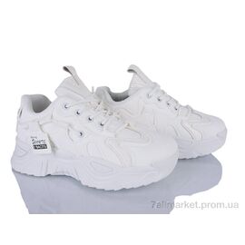 Фотография Кроссовки женские модные Весна/осень No brand 2219 white (8 пар р.37-40) "Prime-Opt" недорого оптом от прямого поставщика