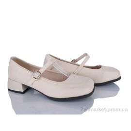 Фотография Туфли женские стильные Весна/осень No brand A-3 beige (8 пар р.37-40) "Prime-Opt" недорого оптом от прямого поставщика