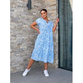 Фотография Платье летнее женское 557 l.blue р.L-2XL "Deliv" недорого оптом от прямого поставщика