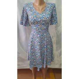 Фотография Платье летнее женское 560-1 l.blue р.S-XL "Deliv" недорого оптом от прямого поставщика
