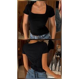 Фотография Футболка женская 408 black р.42-46 "Alisa Brand" недорого оптом от прямого поставщика