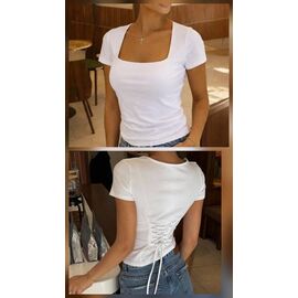 Фотография Футболка женская 408 white р.42-46 "Alisa Brand" недорого оптом от прямого поставщика