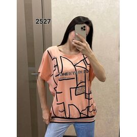 футболка жіноча 2527 orange р.52-58 "FSN" недорого оптом від прямого постачальника
