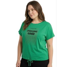 Фотография Футболка женская 2757 green р.50-56 "FSN" недорого оптом от прямого поставщика