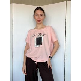 Фотография Футболка женская 2831 pink р.48-54 "FSN" недорого оптом от прямого поставщика