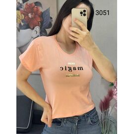 футболка жіноча 3051 peach р.42-48 "FSN" недорого оптом від прямого постачальника